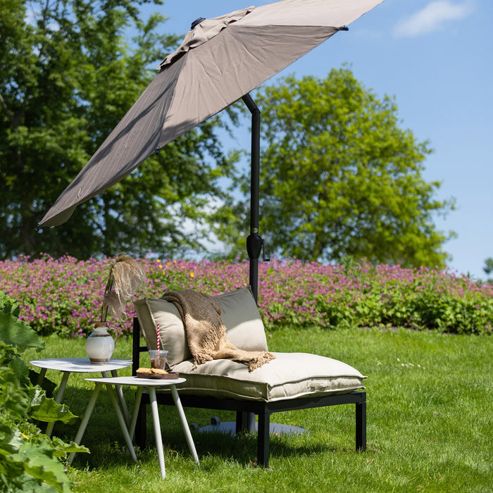 WOOOD Aivy Outdoor Bijzettafel - Metaal - Mist - 45x58