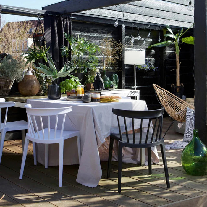 Woood Bliss Spijlenstoel - Zwart