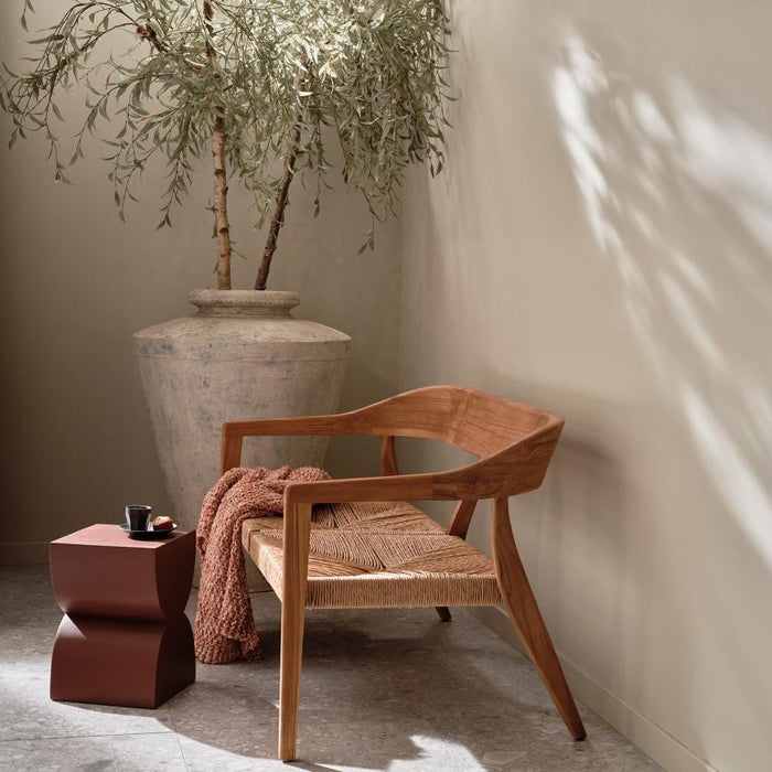 WOOOD Chena Tuinbank - Wicker/Teak