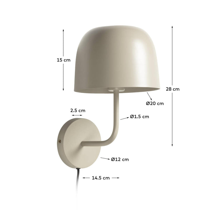 Kave Home - Alish muurlamp