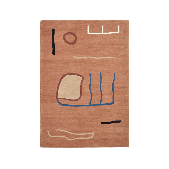 Kave Home - Llorell vloerkleed 100% wol veelkleurig 160 x 230 cm