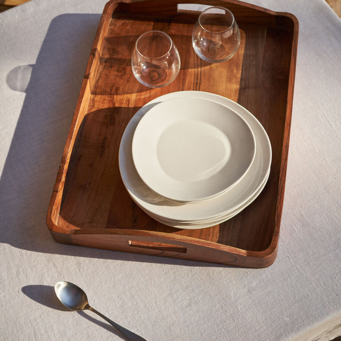 Kave Home - Elissa groot acaciahouten dienblad