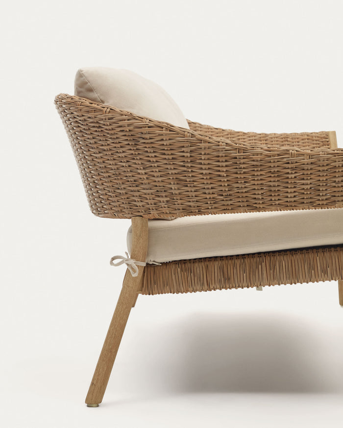 Kave Home - Set Pola 2-zitsbank en 2 fauteuils in massief