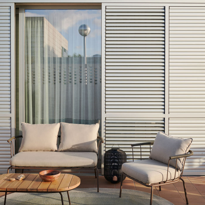 Kave Home - Salguer outdoor salontafel van massief acaciahout en bruin