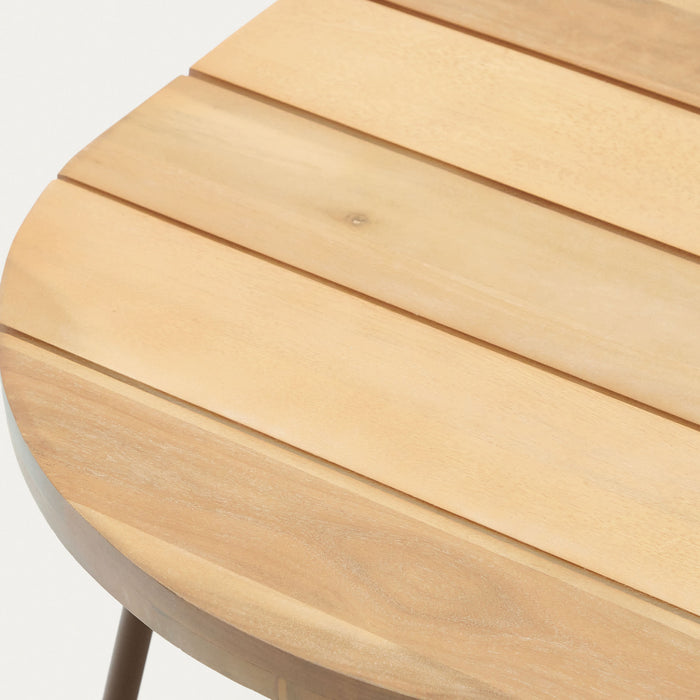 Kave Home - Salguer outdoor salontafel van massief acaciahout en bruin