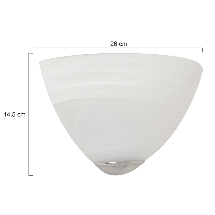 Steinhauer Burgundy Wandlamp RVS