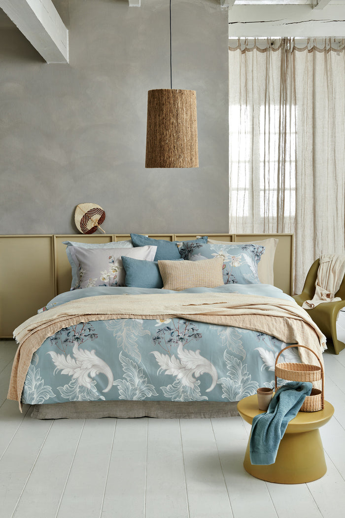 Dekbedovertrek Serena Pearl Blue 200x220 Cm