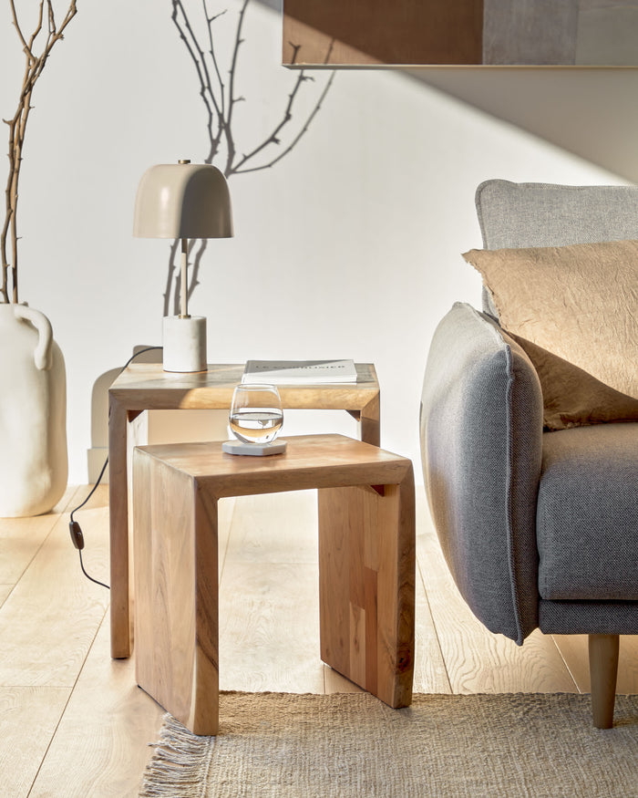 Kave Home Zuleika Bijzettafels - Set van 2