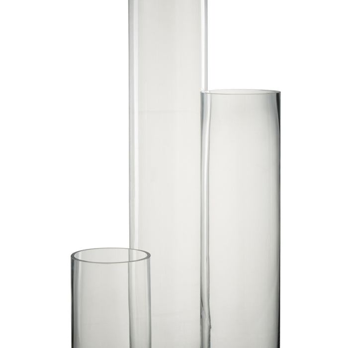 J-Line vaas Cylinder - glas - transparant - large - 60.5 cm hoog