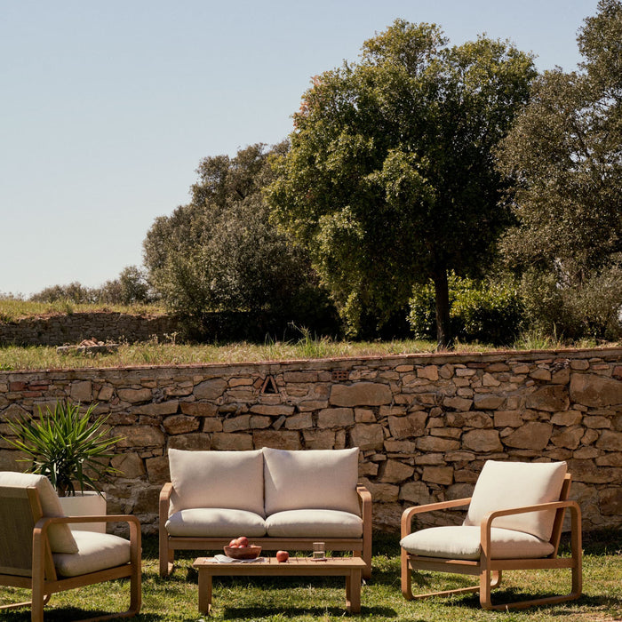 Kave Home - 100% outdoor salontafel Sacaleta in massief eucalyptushout