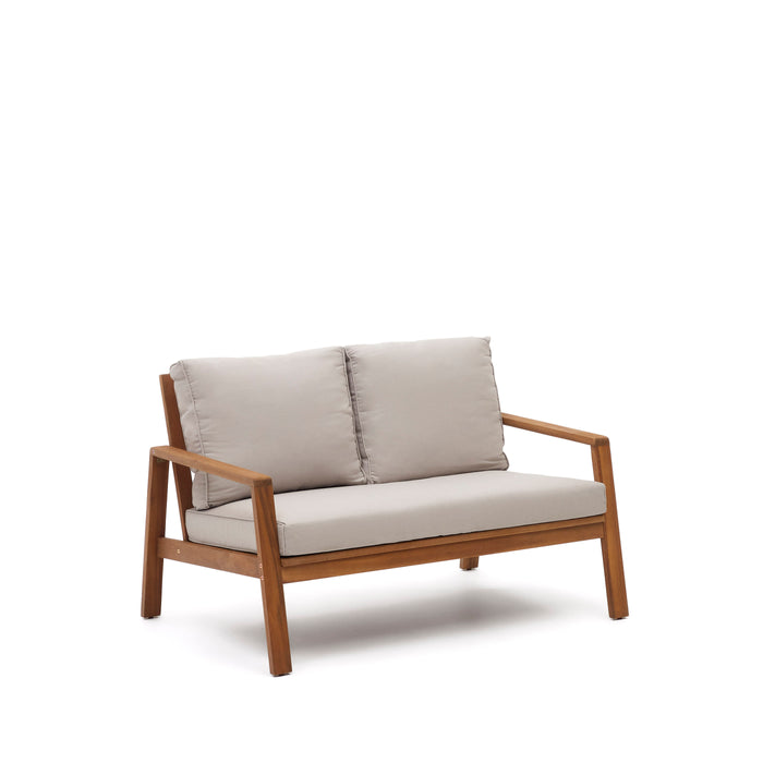 Kave Home - Set Frares van 2-zitsbank, 2 fauteuils en salontafel in