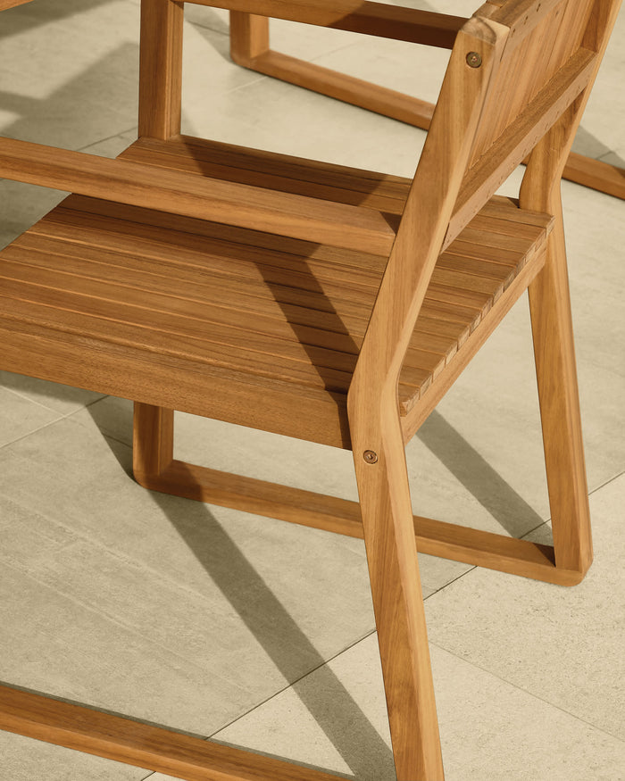 Kave Home Emili Tuinstoel - Bruin