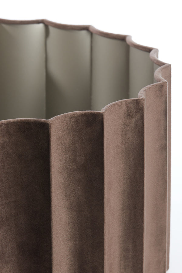 Light&living Kap cilinder 40-40-25 cm DISLI velvet donker bruin