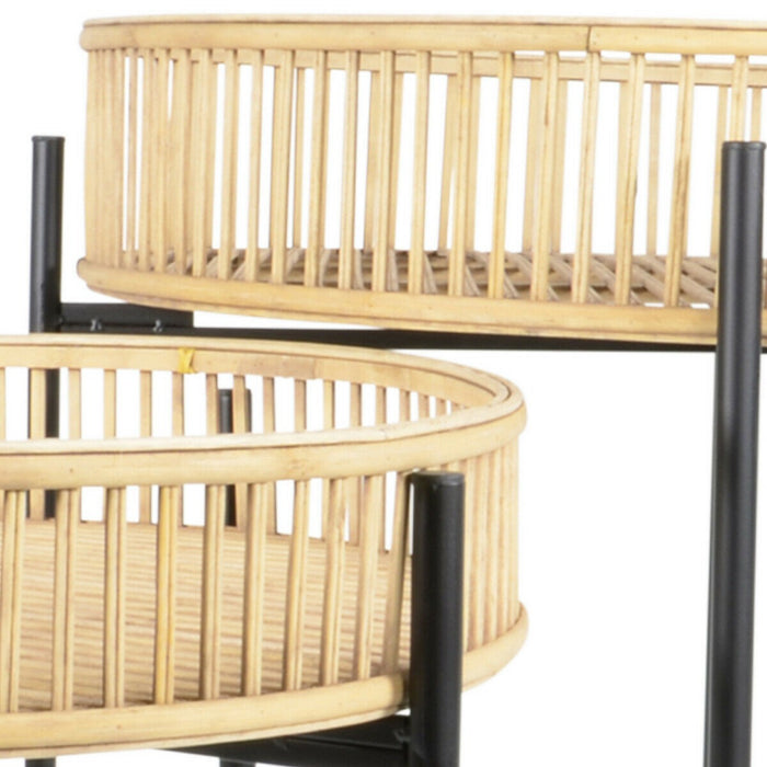 Lesli Living Bijzettafel Aiko Naturel - Set van twee