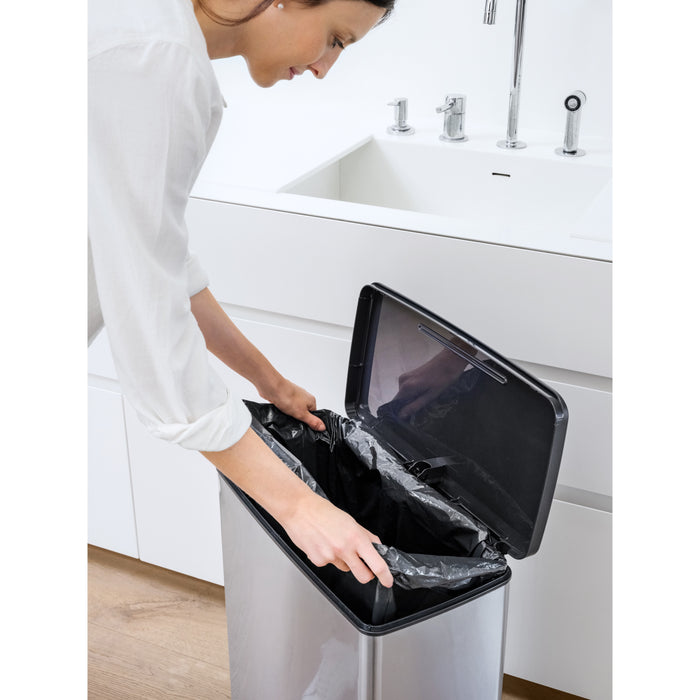 Curver Pedaalemmer Deco 65 L zilverkleurig