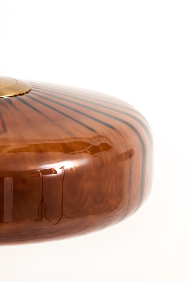 Light & Living - Hanglamp PLEAT - Ø30x17cm - Bruin