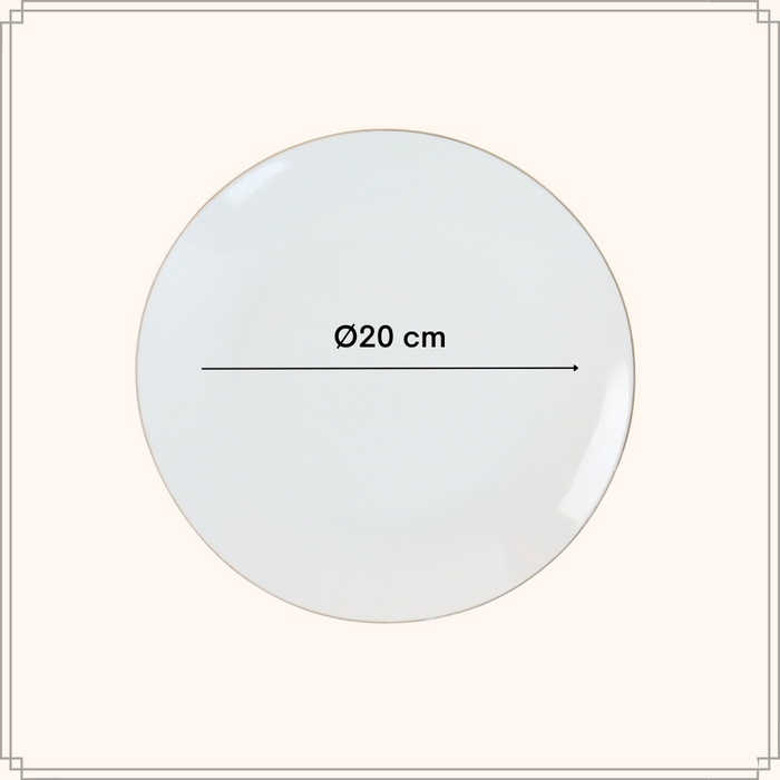 OTIX Ontbijtborden Dessert Gebaksbordjes Borden Set van 6 Stuks 20c...