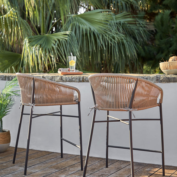 Kave Home - Yanet touwkruk in beige 80 cm hoog