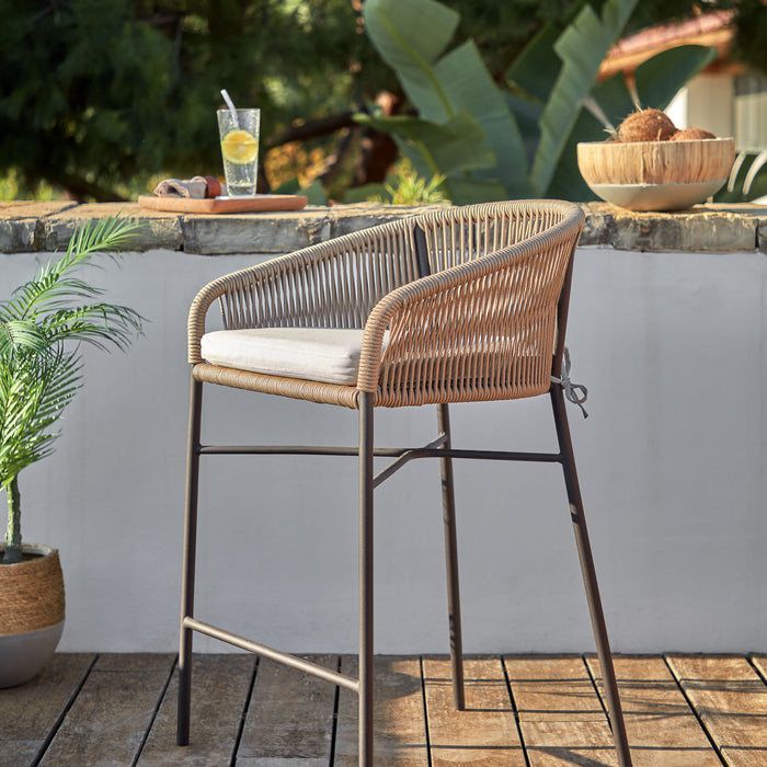 Kave Home - Yanet touwkruk in beige 80 cm hoog