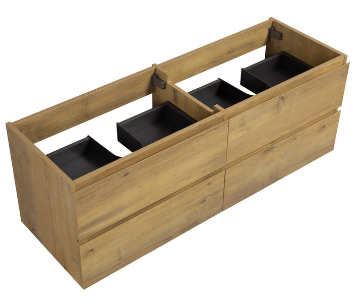 Badplaats Wastafelkast Angela 140 x 48 cm - Eiken