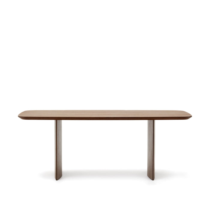 Kave Home - Litto tafel van walnootfineer 200 x 100 cm