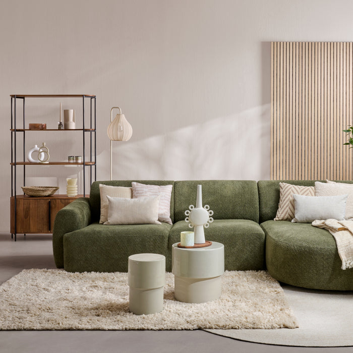 Vloerkleed Bokkum - Beige - Katoen - 160x0x230cm (BxHxD)