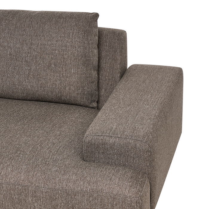 Beliani - MARIFERD - Hoekbank - Bruin - Rechtszijdig - Polyester