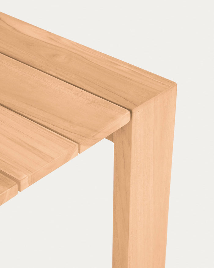 Kave Home - Victoire tuintafel in massief teakhout 200 x 100 cm