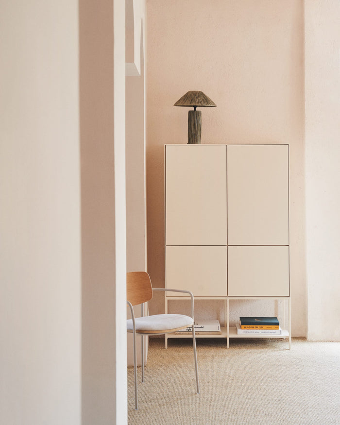 Kave Home - Samse-tafellamp van groene raffia