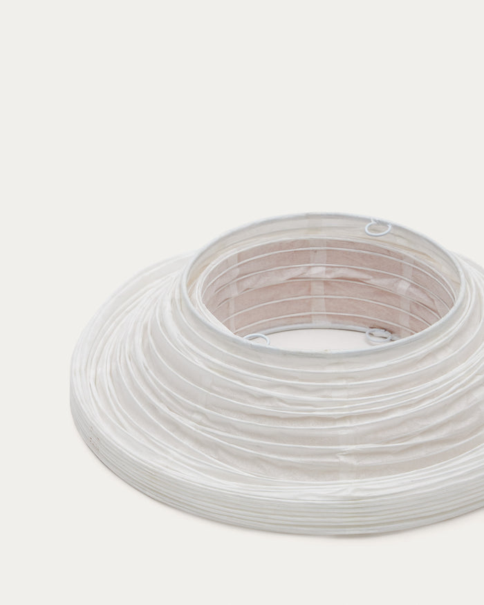 Kave Home - Lampenkap Hila voor plafondlamp van wit papier en