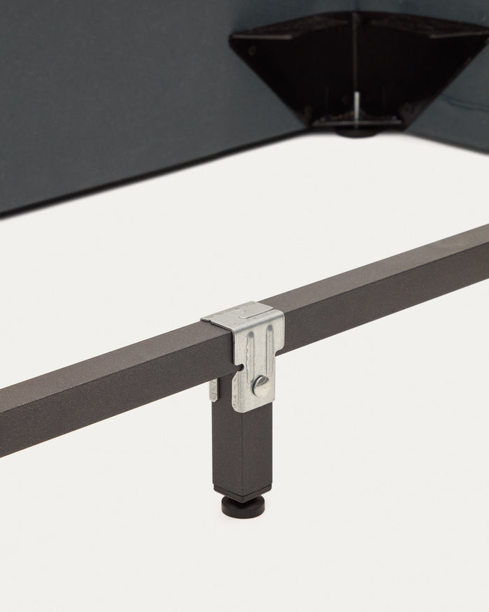 Kave Home - Martina-bed met afneembare hoes van gebroken wit bouclé