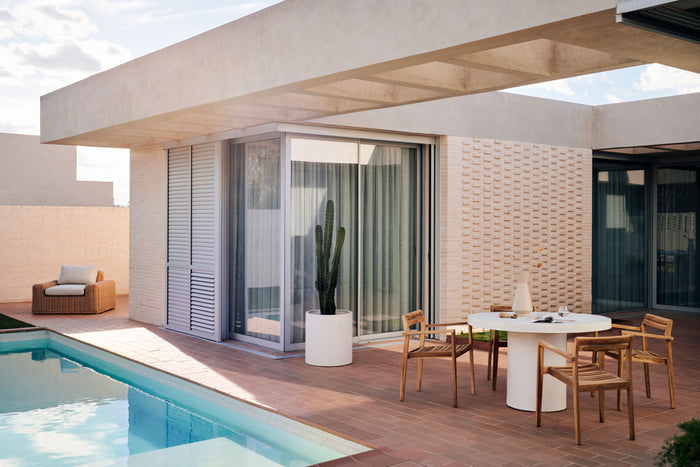 Kave Home - Victoire tuinstoel van massief teakhout