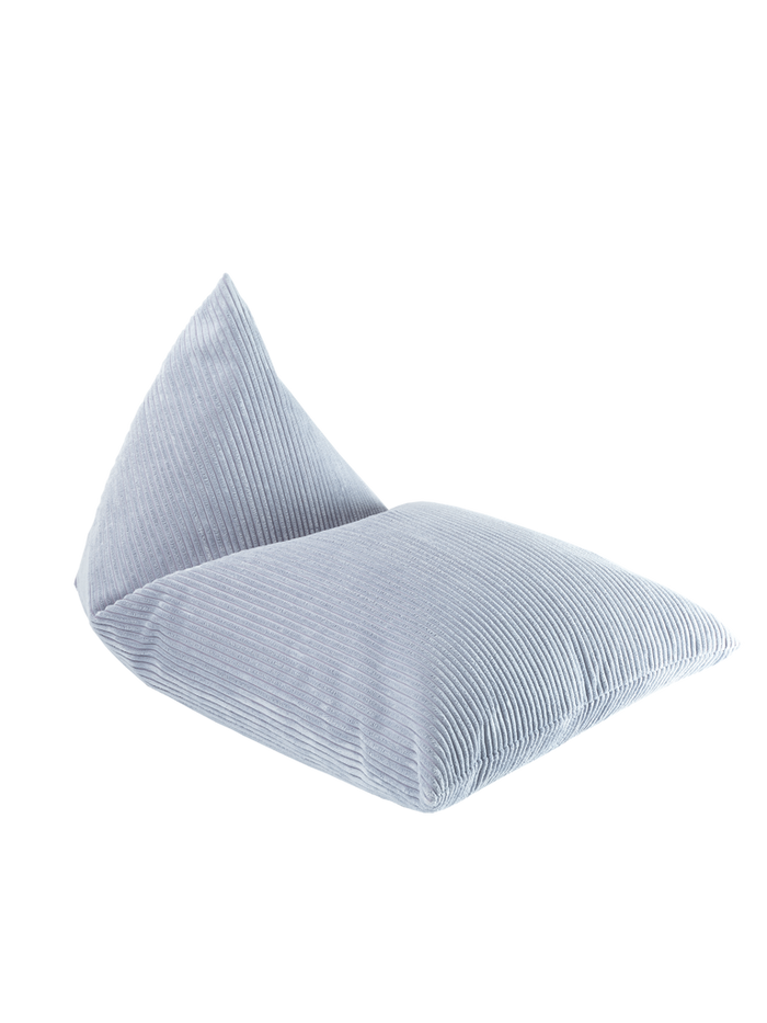 WigiWama Mini Loungie - Kinderzitzak - Blueberry - blauw - ribfluweel