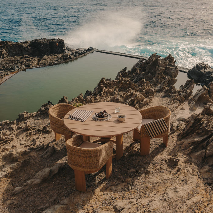 Kave Home - Ronde tafel Xoriguer van FSC 100% massief eucalyptushout