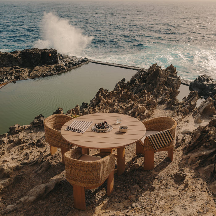 Kave Home - Ronde tafel Xoriguer van FSC 100% massief eucalyptushout