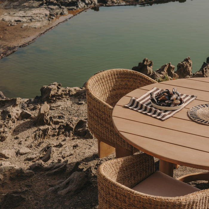 Kave Home - Ronde tafel Xoriguer van FSC 100% massief eucalyptushout