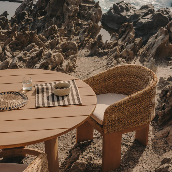 Kave Home - Ronde tafel Xoriguer van FSC 100% massief eucalyptushout