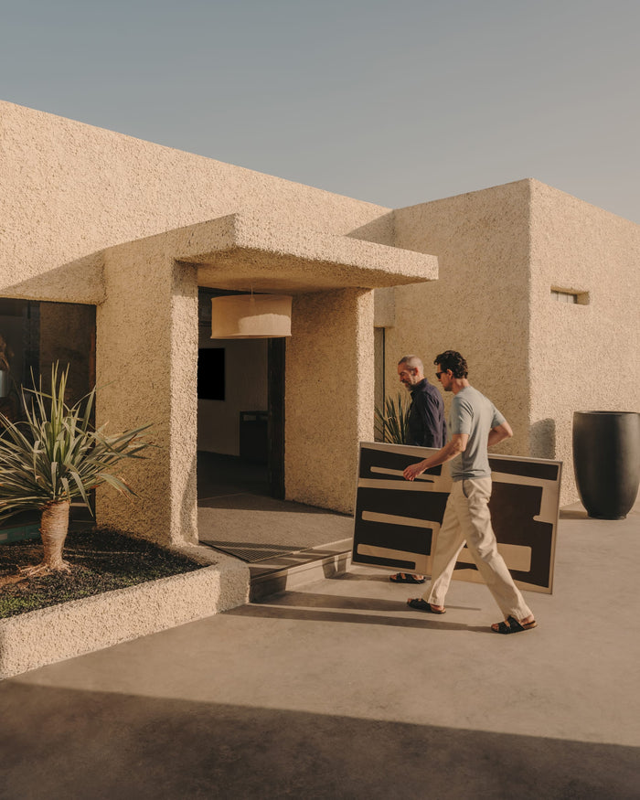 Kave Home - Aiguablava Bloempot van zwart cement Ø 75 cm