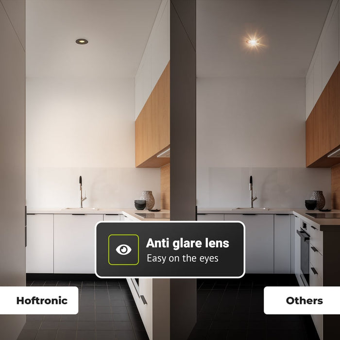 HOFTRONIC 3x Napels - LED Inbouwspots Badkamer IP65 Zwart