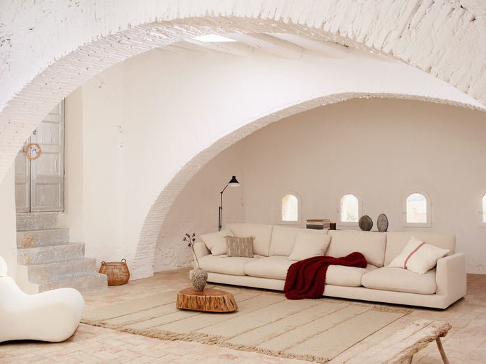 Kave Home Gala 4-zitsbank met Chaise Longue Rechts - Beige