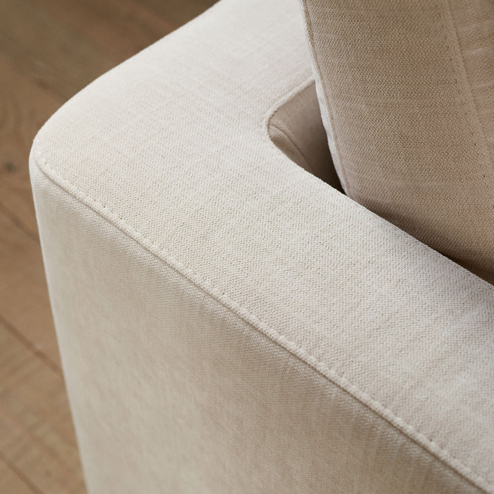 Kave Home - Gala 4-zitsbank met chaise longue links in beige 300 cm