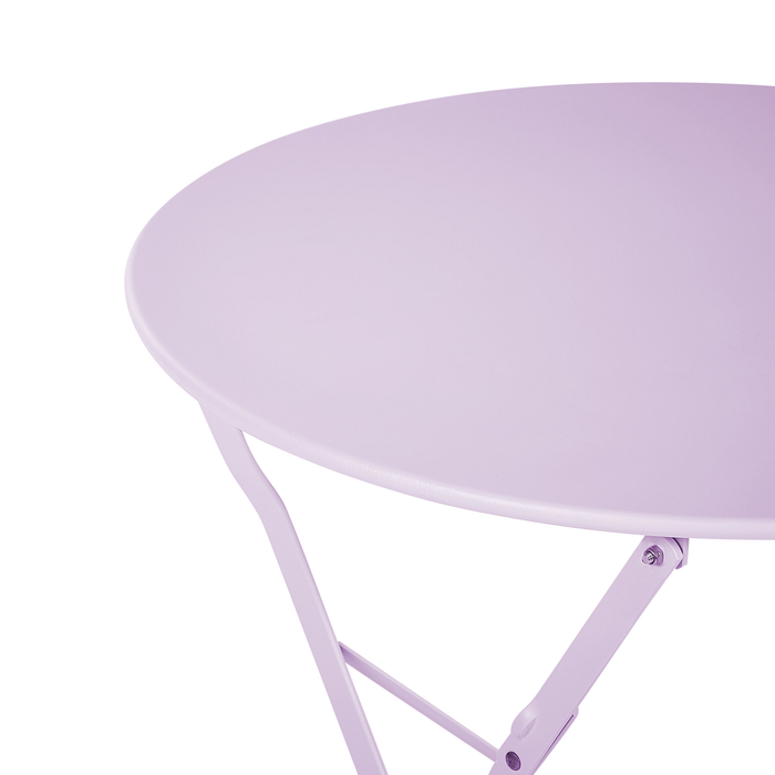 Beliani - FIORI - Bistroset voor 2 - Paars - Staal