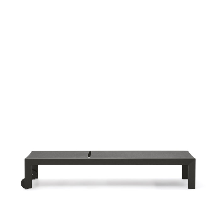 Kave Home - Canutells ligstoel van aluminium met donkergrijze