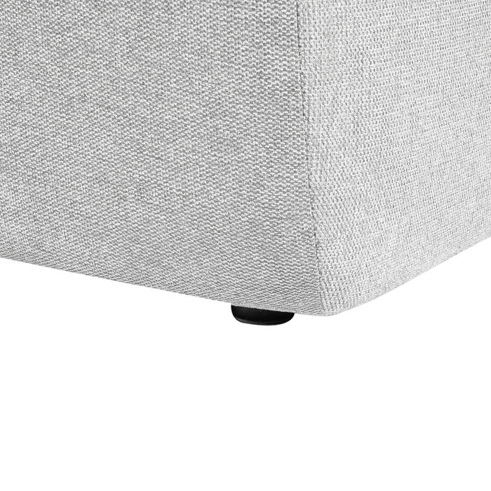 Beliani-SVANSELE-Driezitsbank-Lichtgrijs-Rechtszijdig-Polyester