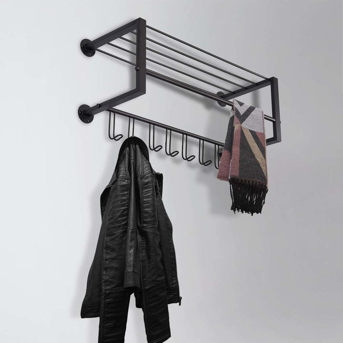 Ylumen Kapstok Small-Black B 70 cm H 37 cm zwart