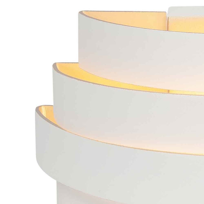 Highlight Wandlamp Scudo B 25 cm wit goud