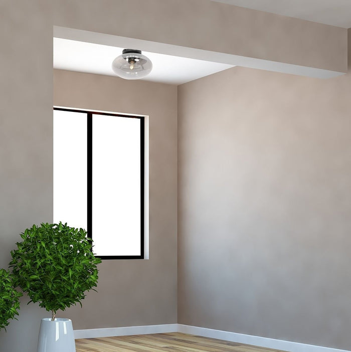 Steinhauer Plafondlamp reflexion Ø 25 cm 3387 zwart