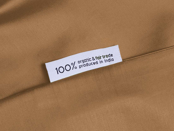 Yumeko overtrekset katoen satijn caramel 140x220 + 1|60x70