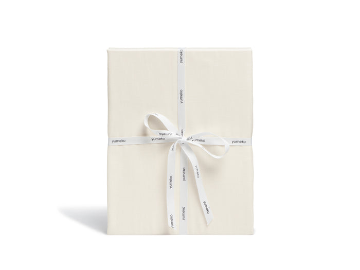 Yumeko overtrekset katoen tencel™ latte chambray 200x220 + 2|60x70