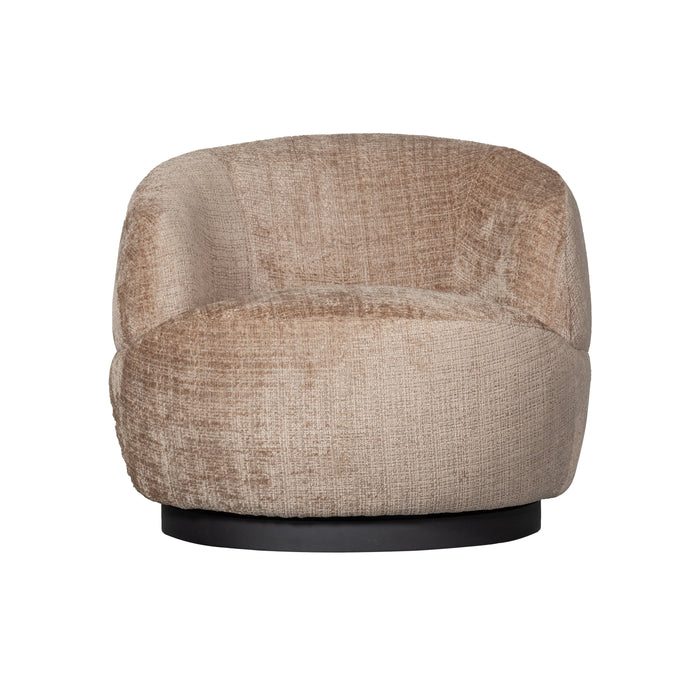 WOOOD Woolly Draaifauteuil - Zand Chenille